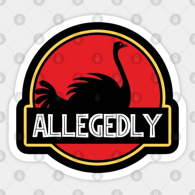 Allegedly Park Sticker by thatgeekwiththeclipons@outlook.com